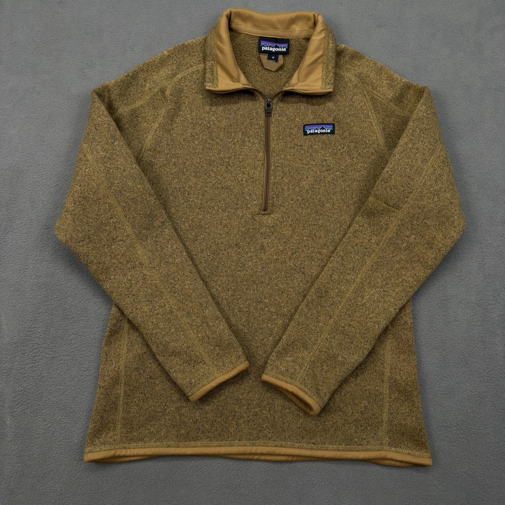 Patagonia Women's Better Sweater 1/4 Zip Nest Brown Fleece Pullover 25618